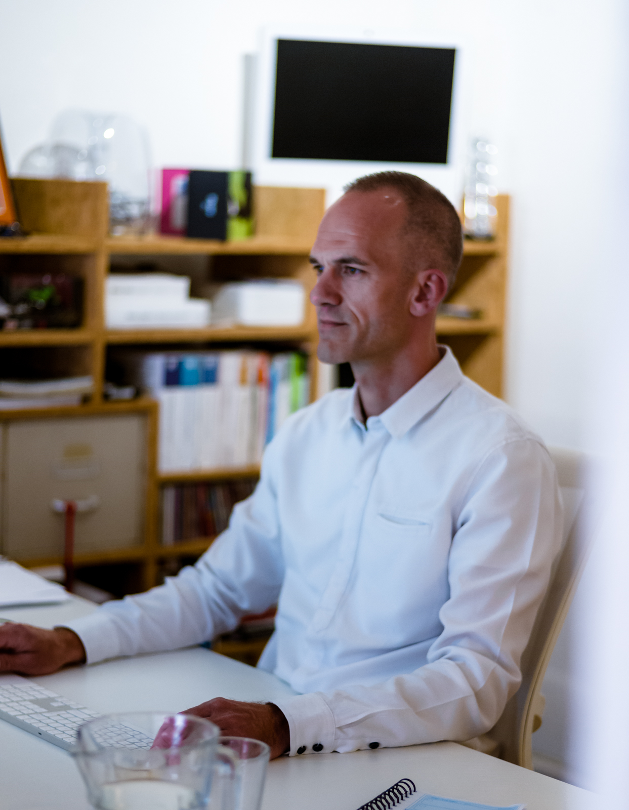 Jeroen Potters op zijn werkplek bij PIT Pro